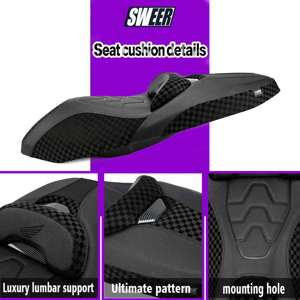 New model suitable for Honda FORZA350 motorcycle, modified waterproof seat cushion with comfortable waist support seat assembly accessories