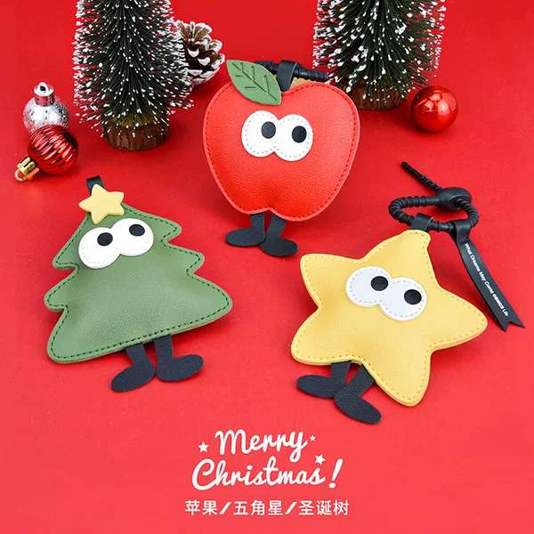 Eight Gates Insect Society Christmas Series New Year Keychain Pendant Ornament - Christmas Tree/Apple/Pentagram