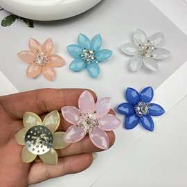 高质感手工编织花朵 diy手工材料发夹发绳毛绒玩具收纳盒冰箱贴片