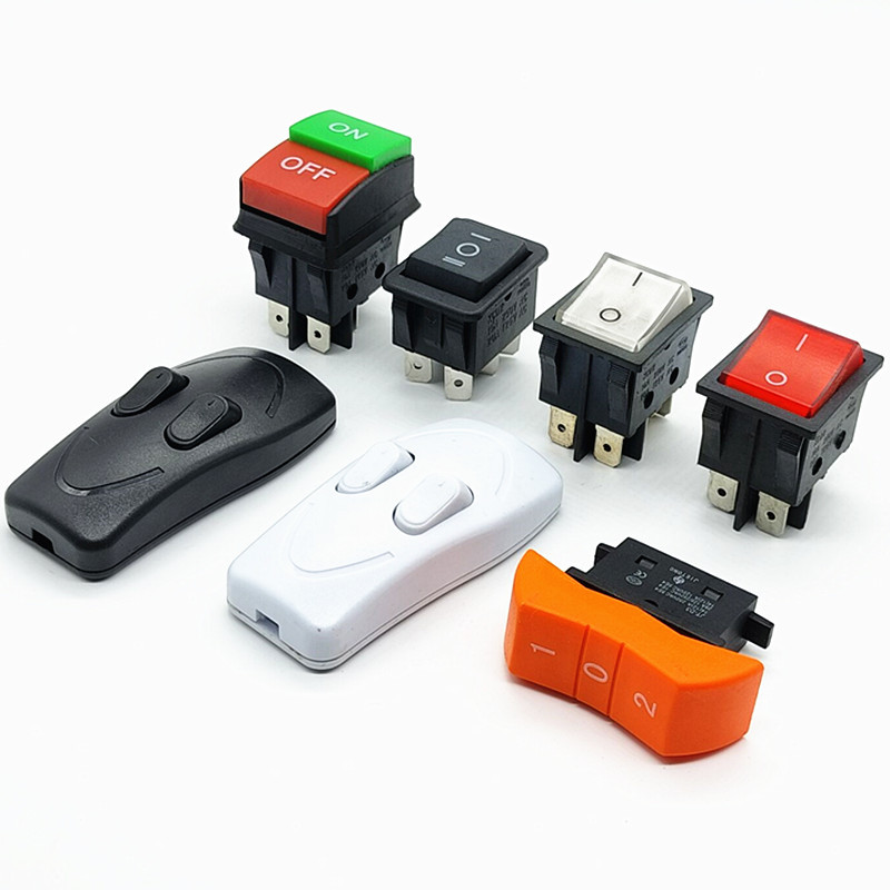 船型开关KCD4大电流带灯30A 四脚六脚电焊机电源翘板开关