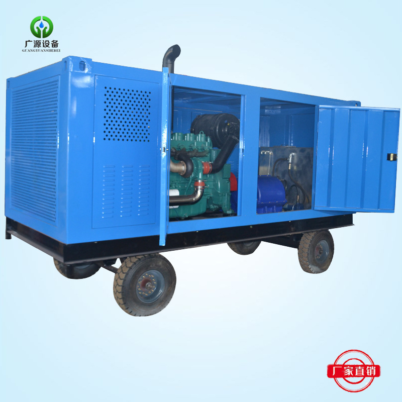 1000bar电驱动冷水式高压清洗机工厂设备水垢检修水射流清洗设备