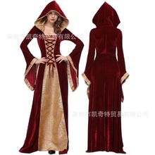 实拍新款欧美游戏制服宫廷公主服装女王装角色扮演万圣节派对服