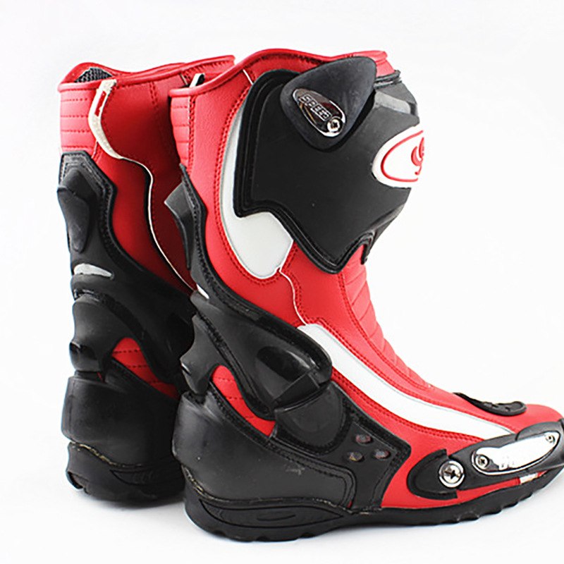 Botas de montar de motocicleta impermeable caída-resistente zapatos de carreras Cruz-país botas cuatro estaciones transpirable zapatos de la motocicleta Knight botas equipo