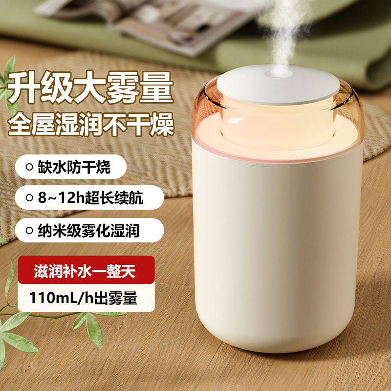 Carefully Selected New Household Silent Humidifiers with Large Mist Output and Anti-Dry Burning Features, Small Humidifiers for Bedrooms to Purify the Air