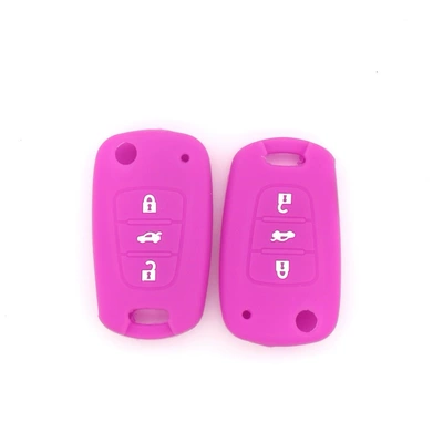 key case without car logo, Static Rod/Key Bag - purple