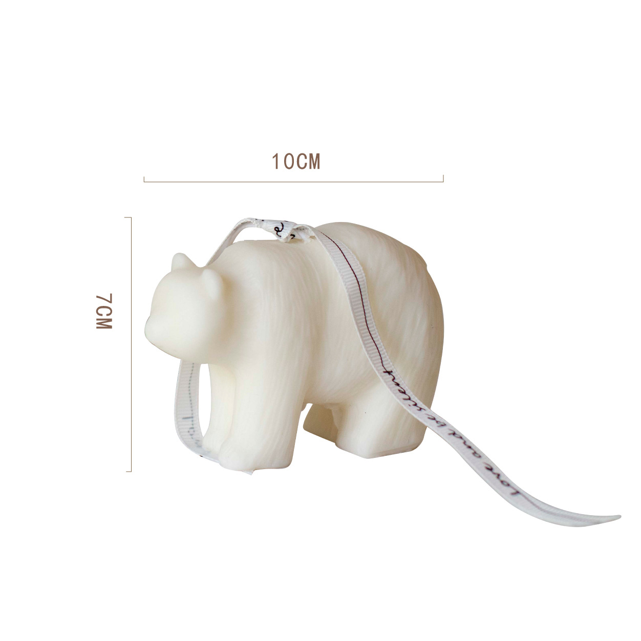 Corea del Sur original caliente blanco oso polar animal forma de dibujos animados decoración aromaterapia vela regalo cumpleaños