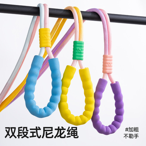 Dog Leash Anti-Explosion Shock Cord for Small Dogs Anti-Trip Chain Large Dog Harness Collar Walking Accessories