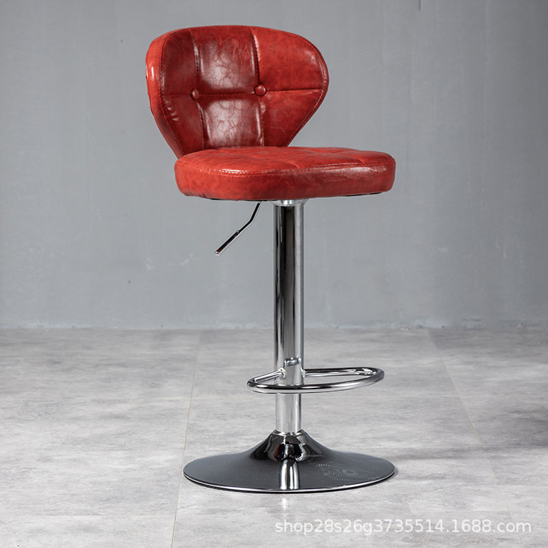 Sillas de bar elevables taburetes altos sillas giratorias caseras modernas minimalistas bar bar de recepción barbería comercial