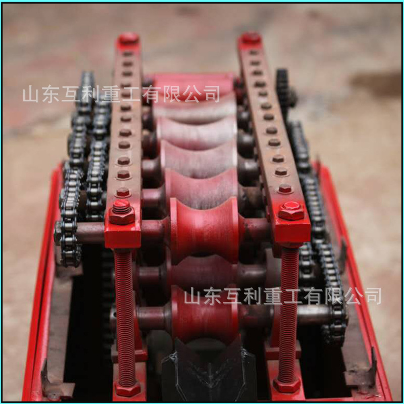 桥梁建筑施工管材扁管机工程桥梁施工扁管机波纹管压成椭圆形状