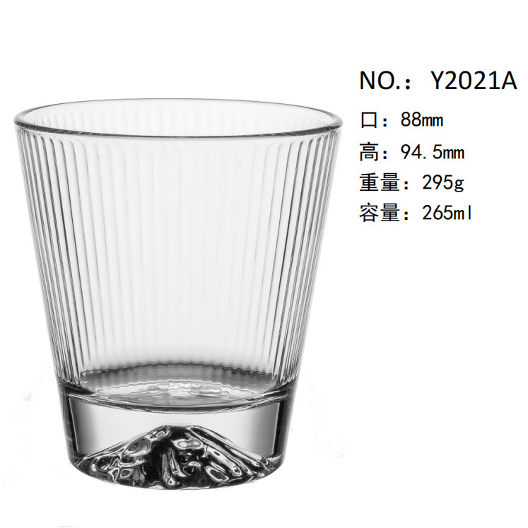 Directo de fábrica creativa tallada copa de vino clásica Copa bebida taza de cerveza engrosada logotipo impreso al por mayor