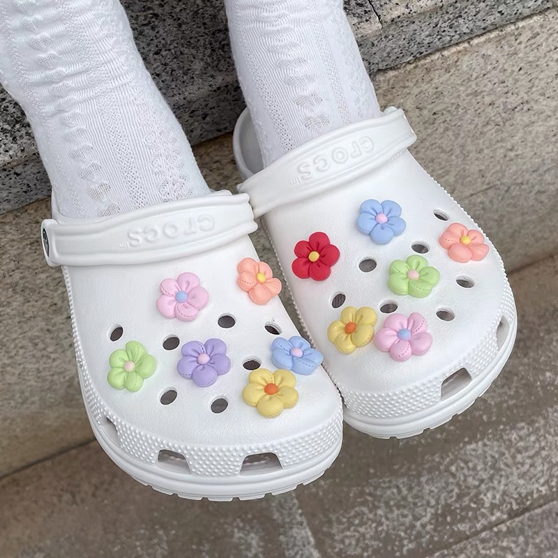 Accesorios de resina DiDi de macarón transfronterizo botón de calzado Carloshe agujero botón de flor accesorios personales botón decorativo