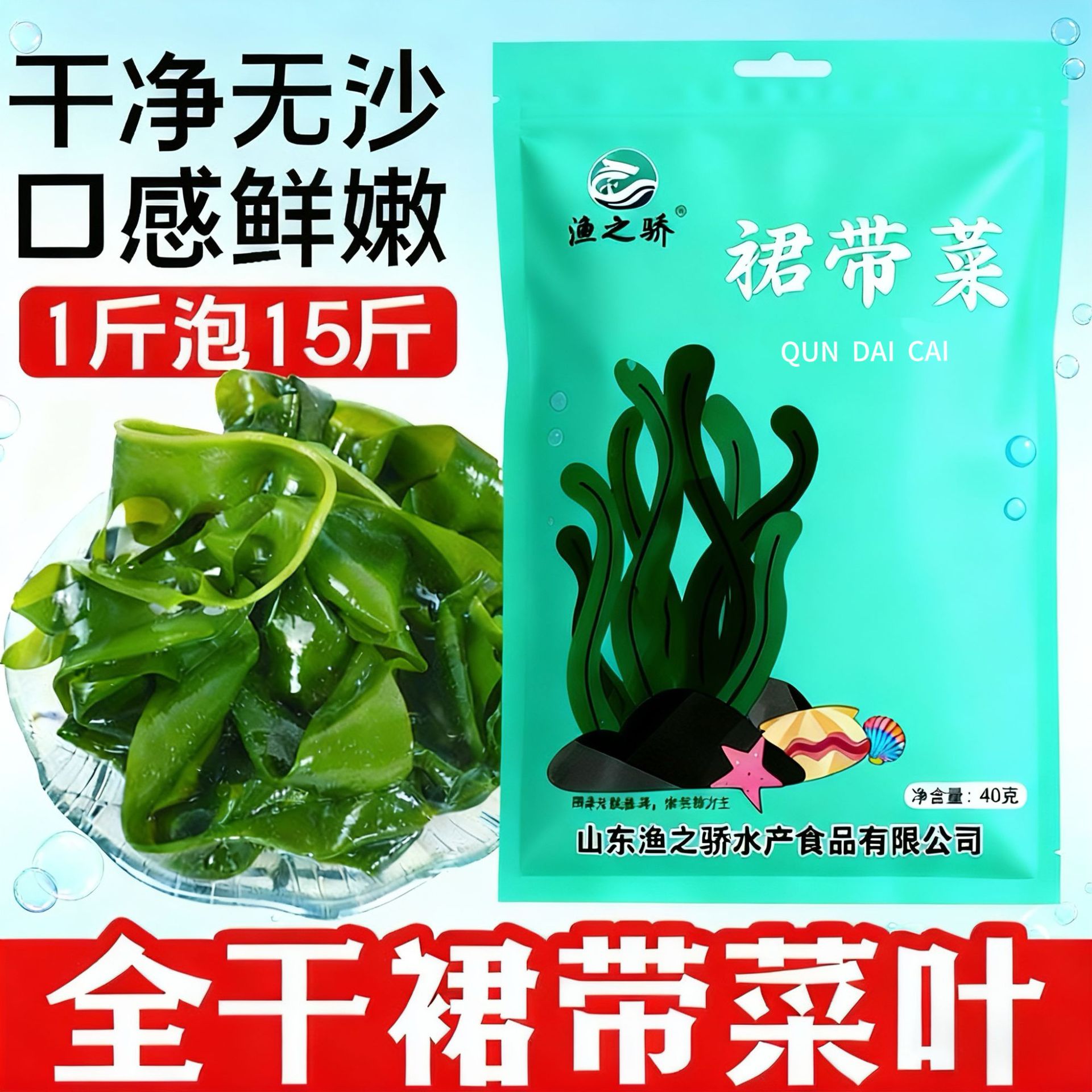 工厂直销裙带菜干货干燥海带丝高营养高泡发甄选裙带苗干煲汤新货