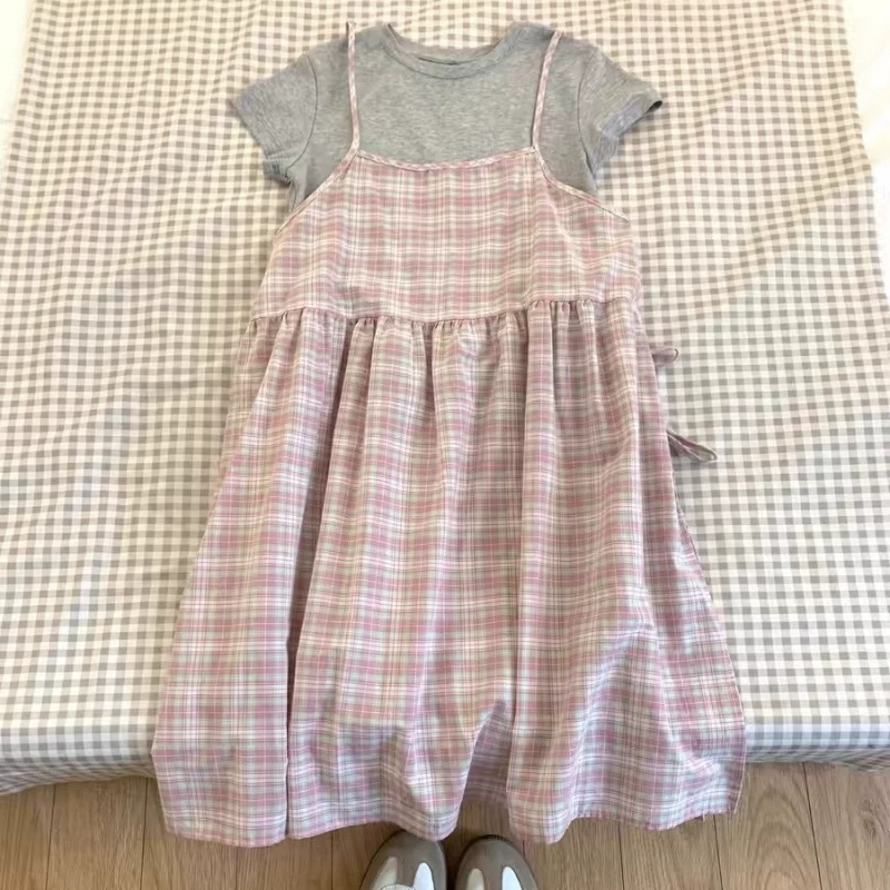 Корейские girl summer outfits — полный комплект новых сладко-детских креплений в стиле dopamine