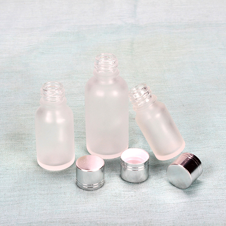 Esencia líquido sub-embalaje botella de vidrio viaje portátil esmerilado botella de aceite esencial botella cosmética Loción Botella de spray botella de muestra pequeña