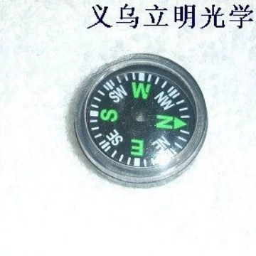 Компас 20 мм, пластиковые уличные аксессуары, металлический ключ, карабин, северная игла, компас