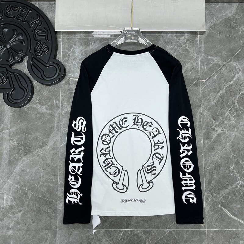 26Chromeeart New High-End Summer Long-Sleeve European and American Street Hip-Hop Unisex T-Shirt Series 26Chromeeart New High-End Summer Long-Sleeve European and American Street Hip-Hop Unisex T-Shirt Series