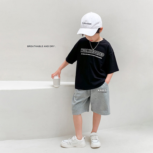 Pure Cotton Summer Shorts for Boys, Five-Pocket Stylish Children's Casual Middle Pants, Summer Trendy Thin Baby Pants