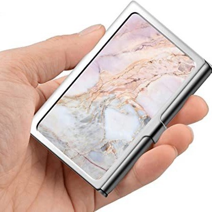Amazon WISH Customize Heat Transfer Business Card Holder for Men Creative Metal Business Card Case for Women