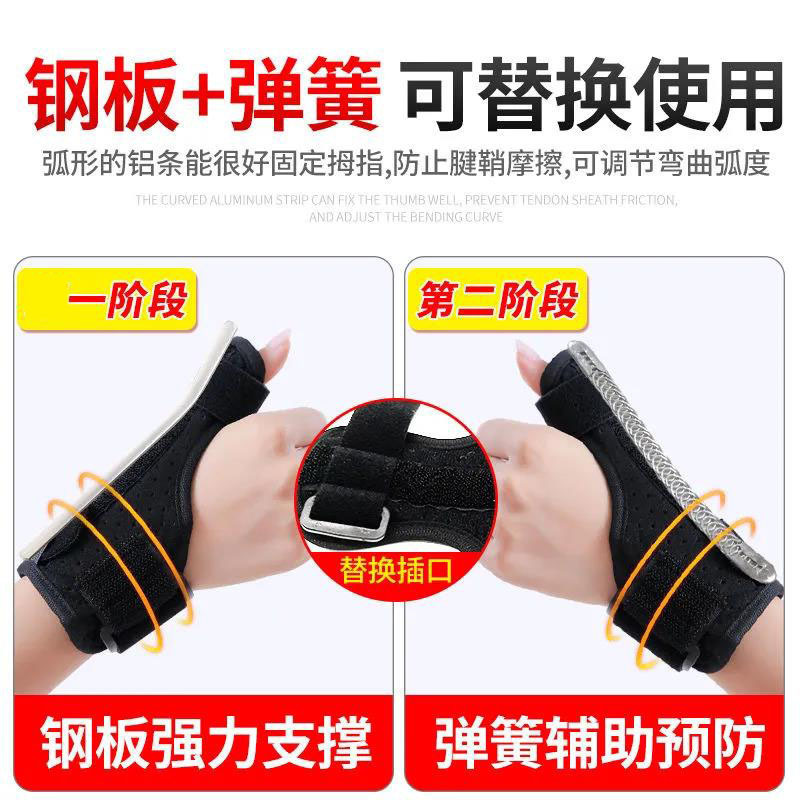 腱鞘腕保護指母腕関節捻挫親指指固定金具保護手袋マウスハンド|undefined