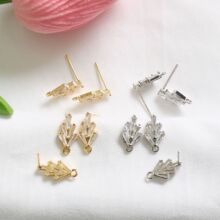 S925���yᘰ���14k��ɫ����n��r��΢��ʯ�Ʒdiy�ֹ����϶��