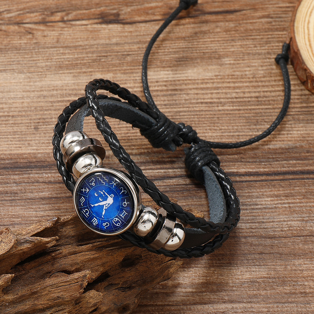 Rétro Constellation Faux Cuir Tricot Unisexe Bracelets display picture 10