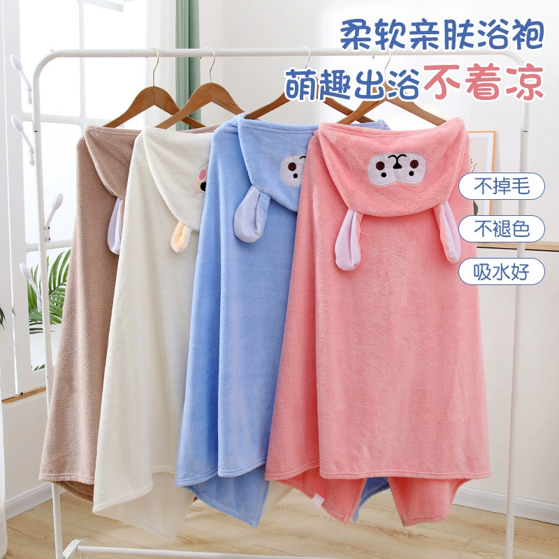 Водопоглощающий без волос мультфильм с капюшоном