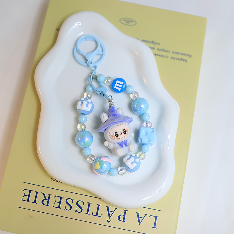 ネット赤クロスボーダー植毛魔法使いlabubuキーホルダー人形ストラップアニメ萌え粒バッグチェーンアクセサリー|undefined