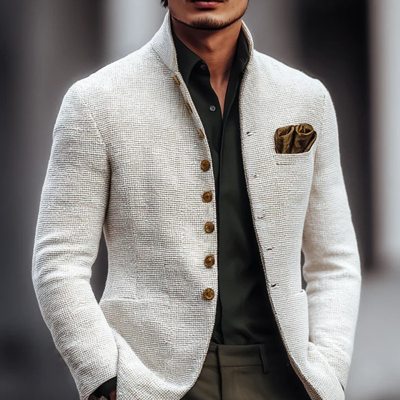 In Stock Cross-Border European and American Autumn and Winter New Men's Jackets and Suits Casual Retro Fashion Foreign Trade Men's Outerwear In Stock Cross-Border European and American Autumn and Winter New Men's Jackets and Suits Casual Retro Fashion Foreign Trade Men's Outerwear