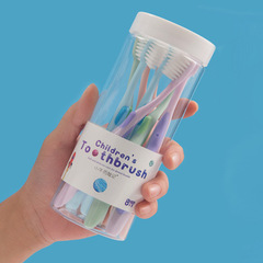 8 Pieces Bucket Children's Soft Hair Toothbrush Wholesale Little Cow Adventure Factory 3-12 Years Old Generation 2 Children's Toothbrush