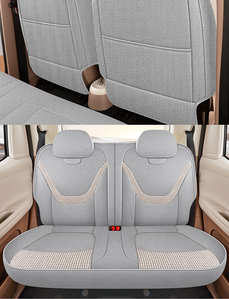 26-Year New Model Suitable for Wuling Mini 5Th Generation, Special Coarse Linen Car Seat Cushion, Four-Season Seat Cushion, International Station