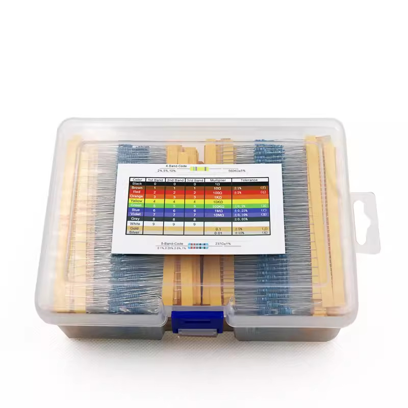 130 species of 2600 only 1/4W metal membrane resistance pack…