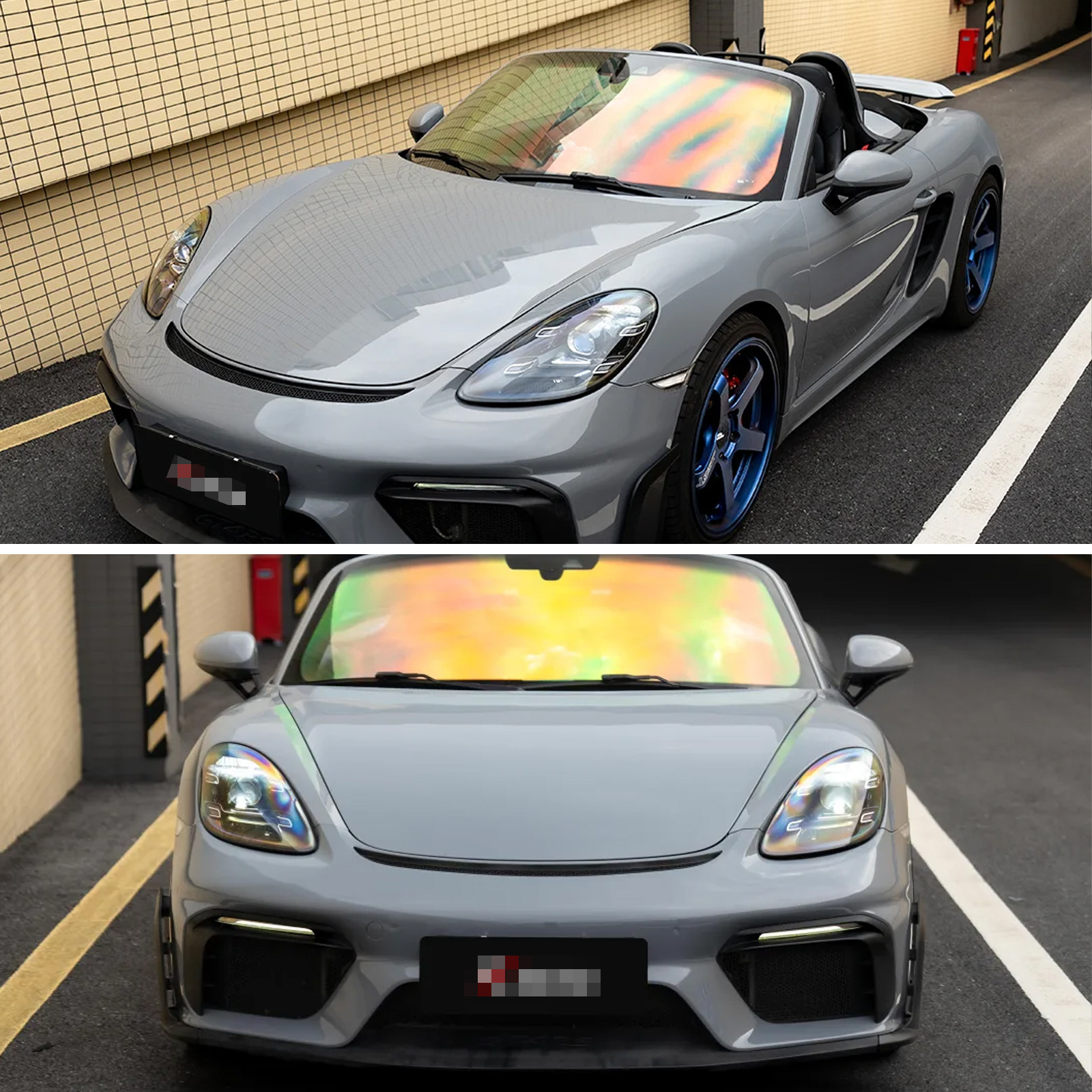 Cross-Border Supply of High-Quality Tpu Color-Changing Film Ppf Crystal Nano Gray Car Paint Protection Film Anti-Scratch Self-Healing
