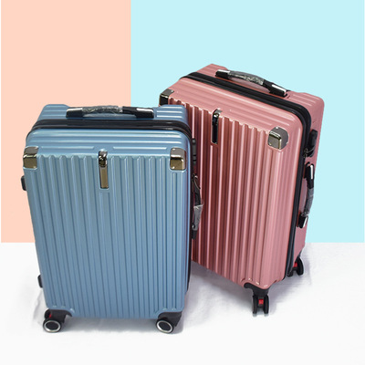 新款学生万向轮拉杆箱拉链行李箱登机男女旅行箱20/24寸行李箱|ms