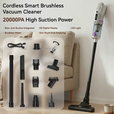 Car-Mounted Digital Display Smart Brushless Tozsoranlar - 301-silver-purple-brushless-extended-rod-model