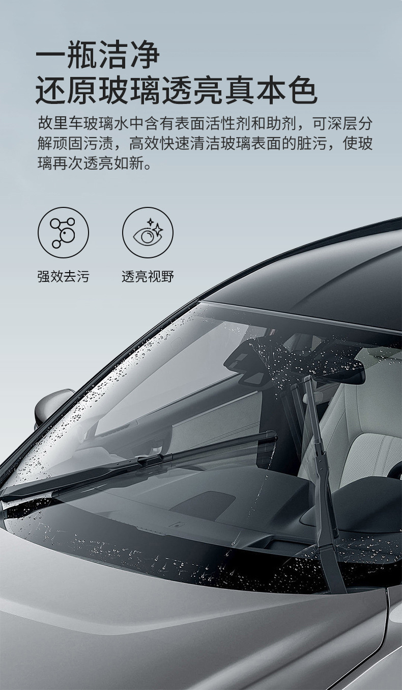 Car windshield washer fluid for removing oil film, suitable for all seasons, summer wiper fluid, powerful stain remover, concentrated car use, wholesale