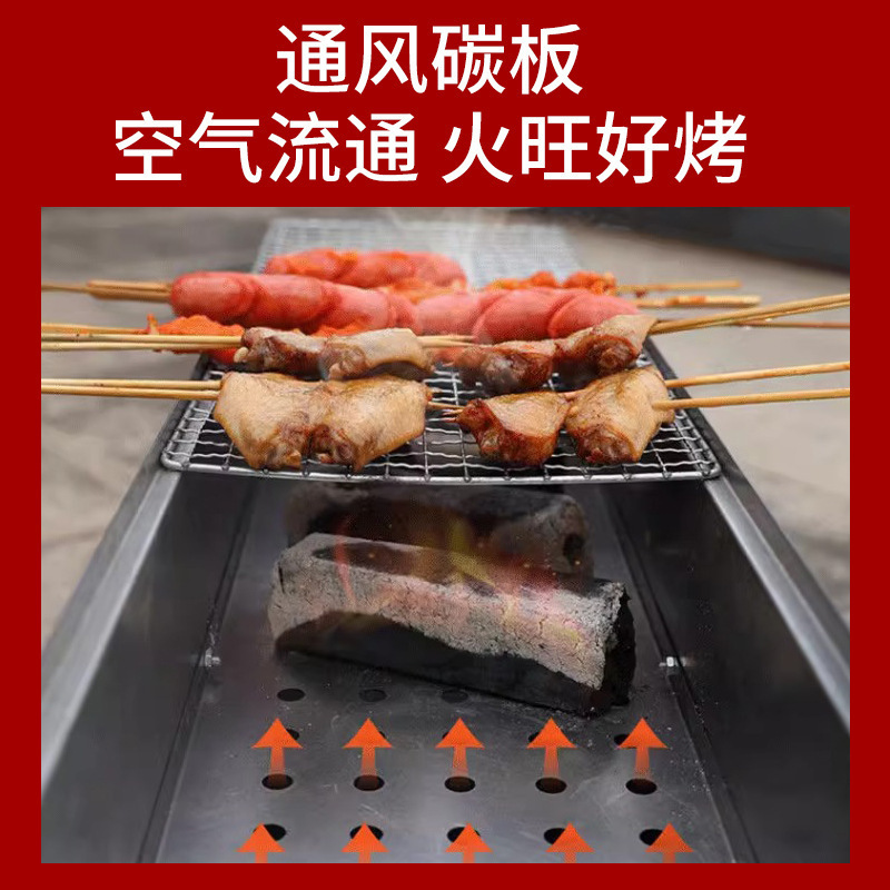 Horno de parrilla doméstica barbacoa kebab portátil al aire libre carbón plegable nuevo horno de leña horno de carbono horno de tarjeta horno