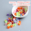 Pack, acrylic beads with letters, children's keychain, accessory, 10 gram, English letters, early education