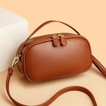 2025春季新款韩版简约手提包复古简约大容量单肩包百搭小方包女包