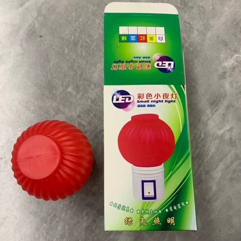 Red plug-in lamp, color night light, LED energy-saving wedding new home, Wangcai plug-in and always-on switch light