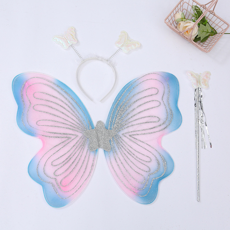 New butterfly wings cos photo props party stage performance clothing children role play performance clothing