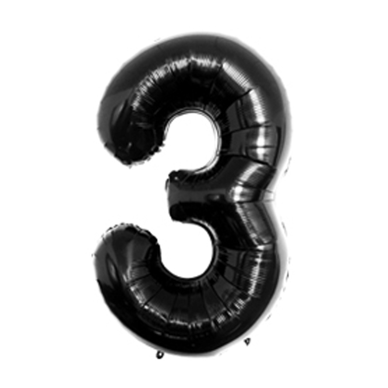 Pequeño globo digital 16 pulgadas versión americana delgada decoración del cuerpo fiesta de cumpleaños Comercio exterior globo de película de aluminio al por mayor globo digital