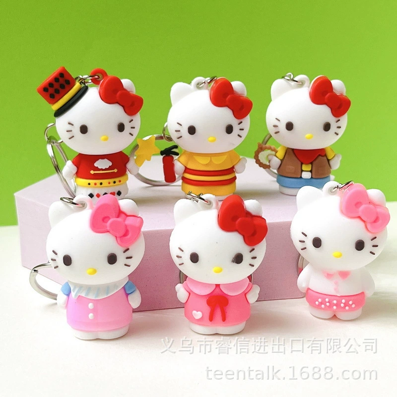 Hello kitty, карикатурный креатив ключодержа, подвеска, кот, подарок на день рождения