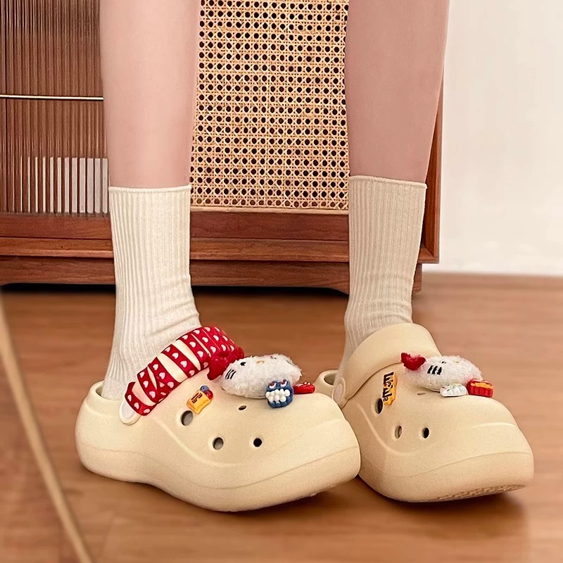 Cartoon footwear, non-slip slide platform, slippers, soft sole, trend of season