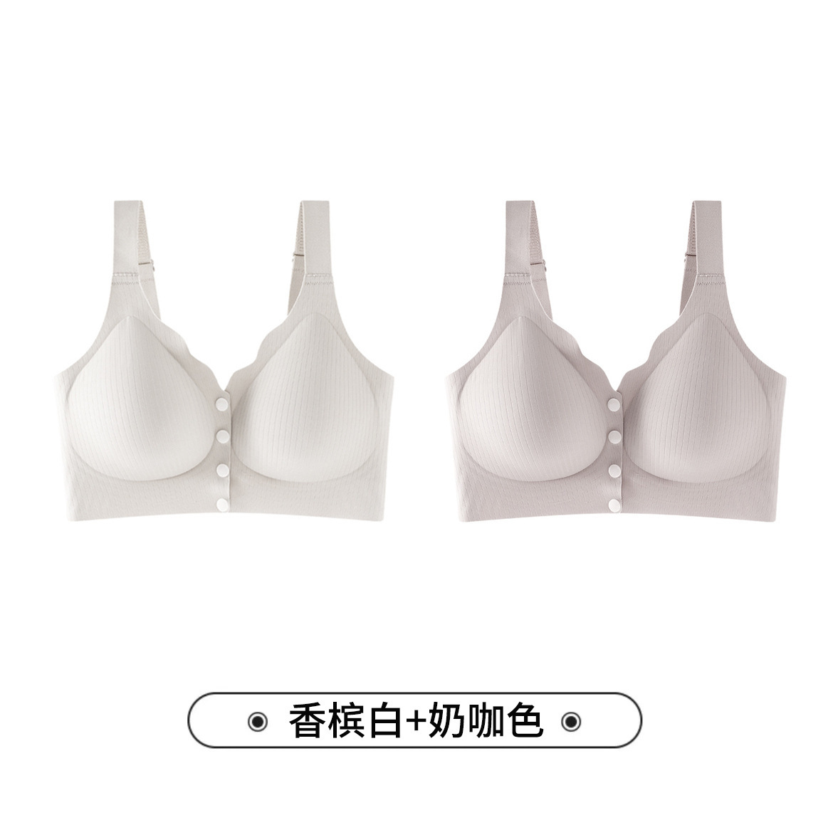 샴페인 화이트 + 밀크 커피 컬러
