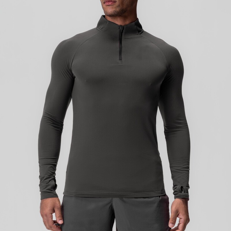 Sports Casual Quick-Drying Fitness Clothing Men's Half Turtleneck Slim Half Zipper Training Running Long-Sleeved T-Shirt Slim and Fashionable Sports Casual Quick-Drying Fitness Clothing Men's Half Turtleneck Slim Half Zipper Training Running Long-Sleeved T-Shirt Slim and Fashionable