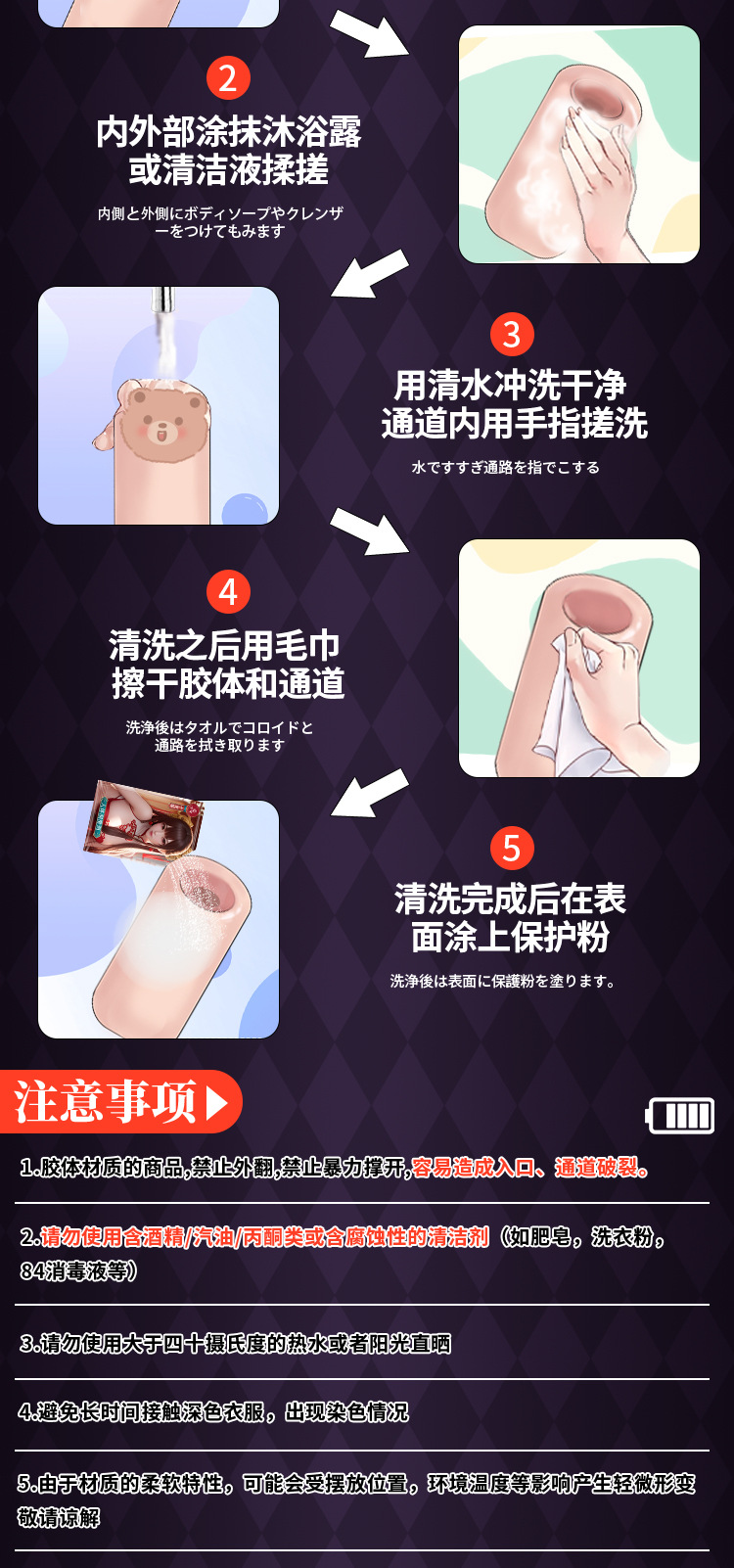 Jiuai Manual Male Masturbator Realistic TPE Airplane Cup Sensual Mold — detail image 22