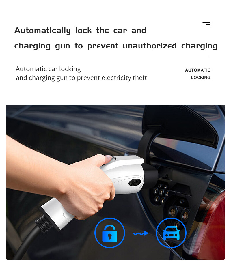 European standard TYPE2 American standard TYPE1 AC charging pile 7/11/22KW new energy electric vehicle wall-mounted charging