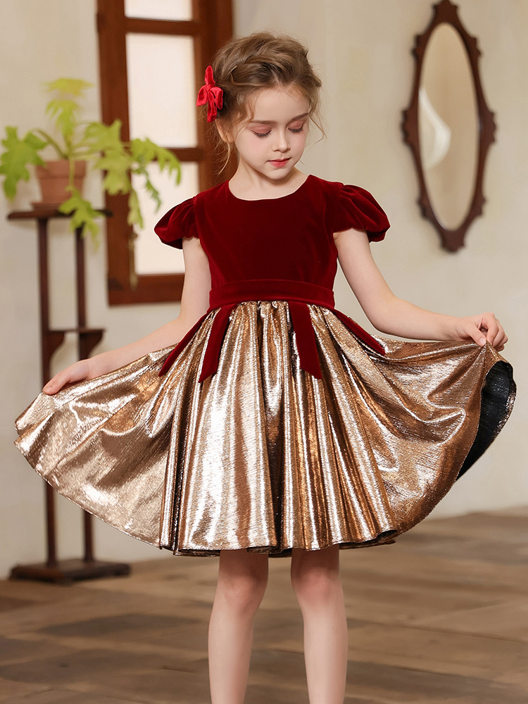 Falda de vestir para niños verano nuevo vestido de gama alta boda niña de las flores falda tutú vestido de un año falda de ropa para niños