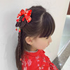 Wig, children's hairgrip, hairpins with tassels, red hair accessory suitable for national clothing, Chinese style