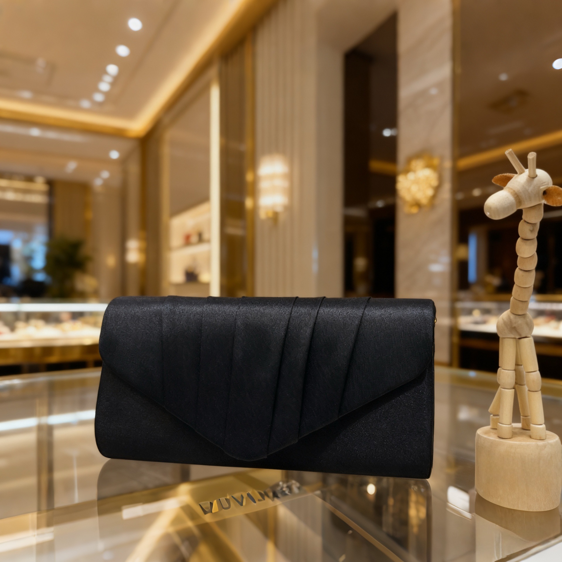 Amazon transfronterizo bolsa de cena de damas plegada bolsa de mano de color sólido fiesta de boda sobre de lujo bolsa de cena